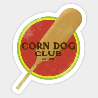 Corn dog w/ condiments Sticker